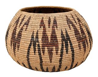 Great Basin Polychrome Coiled Basket