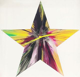 Damien Hirst - Star Spin Painting