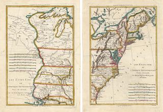 Early map of the newly formed United States