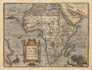 Ortelius' Africa with original color