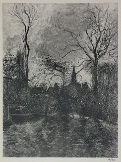 Camille Pissarro (After) - Eglise de Bazincourt