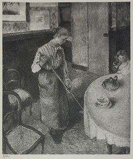Camille Pissarro (After) - La Petite Bonne de Campagne