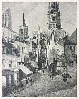 Camille Pissarro (After) - Vue Prise a Rouen