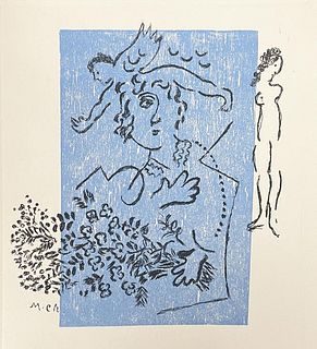 Marc Chagall - Femme et ange