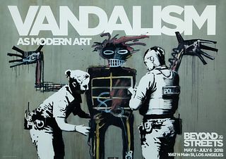 BANKSY - Vandalism As Modern Art Exhibition Poster