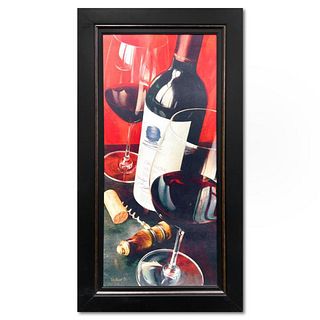 Dmitri Volkov, "Opus One" Framed Limited Edition on Canvas, Numbered 100/195 Inverso and Hand Signed with Letter of Authenticity