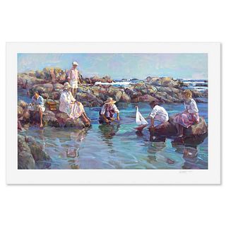 Don Hatfield, "Seashore Playground" Limited Edition Printer's Proof, Numbered and Hand Signed with Letter of Authenticity.