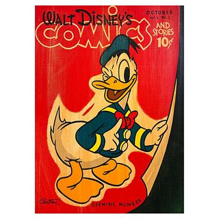 Trevor Carlton, "Donald's Opening Number" Limited Edition on Canvas from Disney Fine Art, Numbered and Hand Signed with Letter of Authenticity
