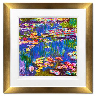 Claude Monet, "Mympheas" Framed Limited Edition Lithograph with Certificate of Authenticity.