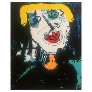 Paul Kostabi, "MGB 1963" Hand Signed Limited Edition Silk Screen with Letter of Authenticity.
