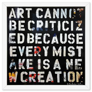 Mr. Brainwash, Custom Framed Plate Signed Offset Lithograph with Letter of Authenticity.