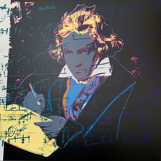 Andy Warhol- Silk Screen "Beethoven 11.393"