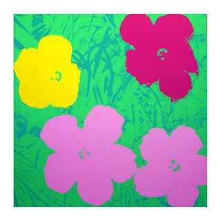 Andy Warhol "Flowers 11.68" Silk Screen Print from Sunday B Morning.