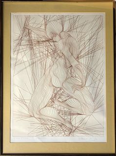 Guillaume Azoulay- Etching on Paper "Contraction"