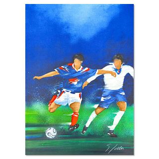 Victor Spahn, "France '98" hand signed limited edition lithograph with Certificate of Authenticity.