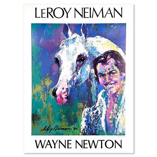 Leroy Neiman (1921-2012), "Wayne Newton" Plate Signed Offset Lithographic Poster