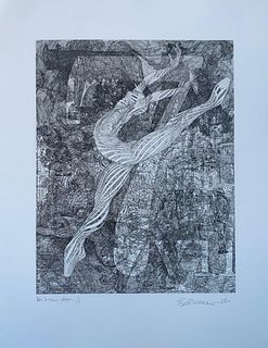 Guillaume Azoulay- Limited edition vintage etching on paper "Seven"