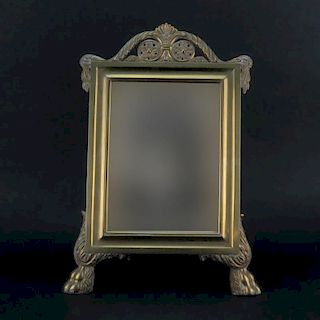 Antique French Empire Style Gilt Bronze Picture Frame