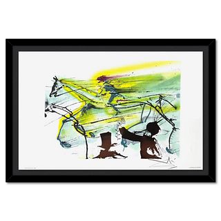Salvador Dali (1904-1989), "Le Cheval de Course (Race Horse)" Framed Limited Edition Lithograph (1983), Plate Signed with Certificate of Authenticity.