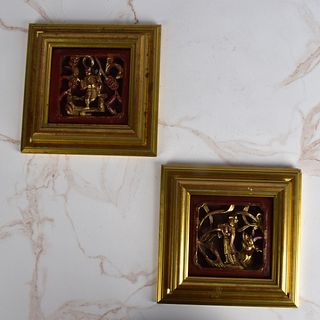 Pair of Antique Chinese Panels