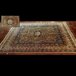 Fine Quality Palace Size Semi Antique Persian Tabriz Carpet