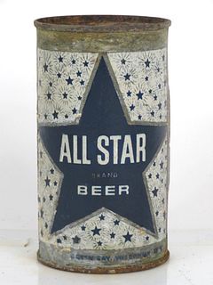 1960 All Star Beer 12oz 29-33 Flat Top Green Bay Wisconsin