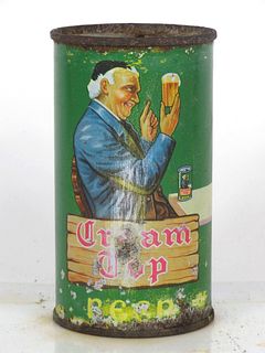 1940 Cream Top Beer 12oz OI-188 Opening Instruction Can Chicago Illinois