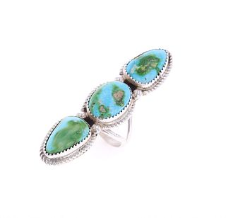 Navajo Herbert Tsosie Sonoran Turquoise Bracelet