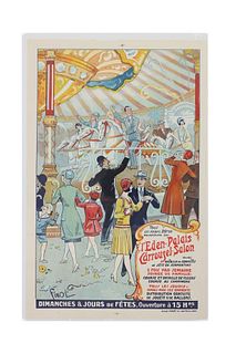 L'Eden Palais Carrousel Salon Advertisement Poster