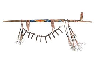 Jay Tschudy Native American Peace Pipe Metal Art