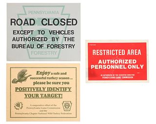 Pennsylvania Game Commission Signs 1960-80s (3)