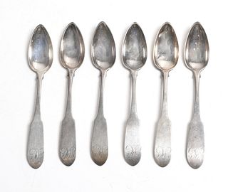 A Set of Six Teaspoons by William Mannerback 