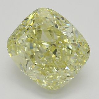 2.57 ct, Natural Fancy Yellow Even Color, IF, Cushion cut Diamond (GIA Graded), Appraised Value: $56,000 