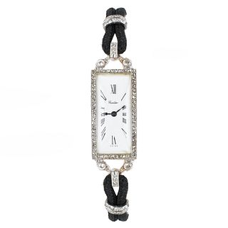 Deco Cartier Diamond and Platinum Watch