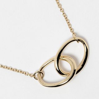 TIFFANY & CO. DOUBLE LOOP 18K YELLOW GOLD NECKLACE