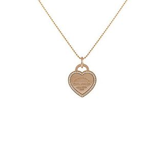 TIFFANY & CO. HEART TAG 18K ROSE GOLD NECKLACE