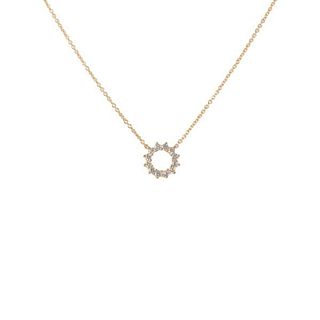 TIFFANY & CO. OPEN CIRCLE 18K ROSE GOLD NECKLACE
