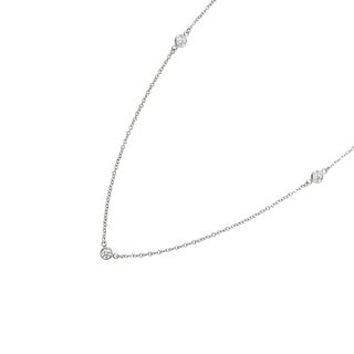 TIFFANY & CO. BY THE YARD DIAMOND PLATINUM NECKLACE