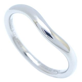 TIFFANY & CO. PLATINUM CURVED BAND RING