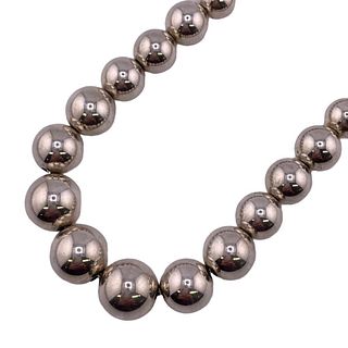 TIFFANY & CO. SILVER HARDWARE BALL NECKLACE