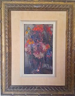 Mane Katz (1894-1962) Impressionist floral painting