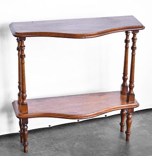SERPENTINE FRONT CHERRYWOOD ENTRY TABLE
