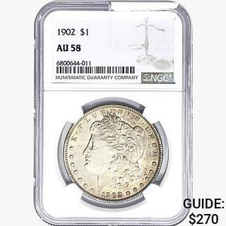 1902 Morgan Silver Dollar NGC AU58 