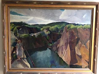 Leon Kroll Oil Painting Gloucester