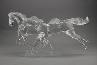 Swarovski Crystal Horses on Base