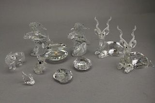 (10) Assorted Swarovski Crystal Figures