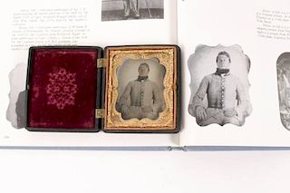 Civil War Ambrotype of an Infantry Private w/Book