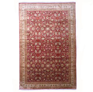 Extremely Fine Persian Silk Tabriz Rug