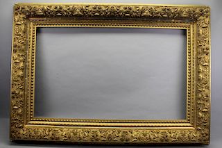 Fine Gilt/Carved Barbizon Style Antique Frame