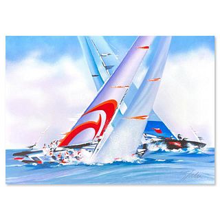 Victor Spahn, "America's Cup - Alinghi" hand signed limited edition lithograph with Certificate of Authenticity.